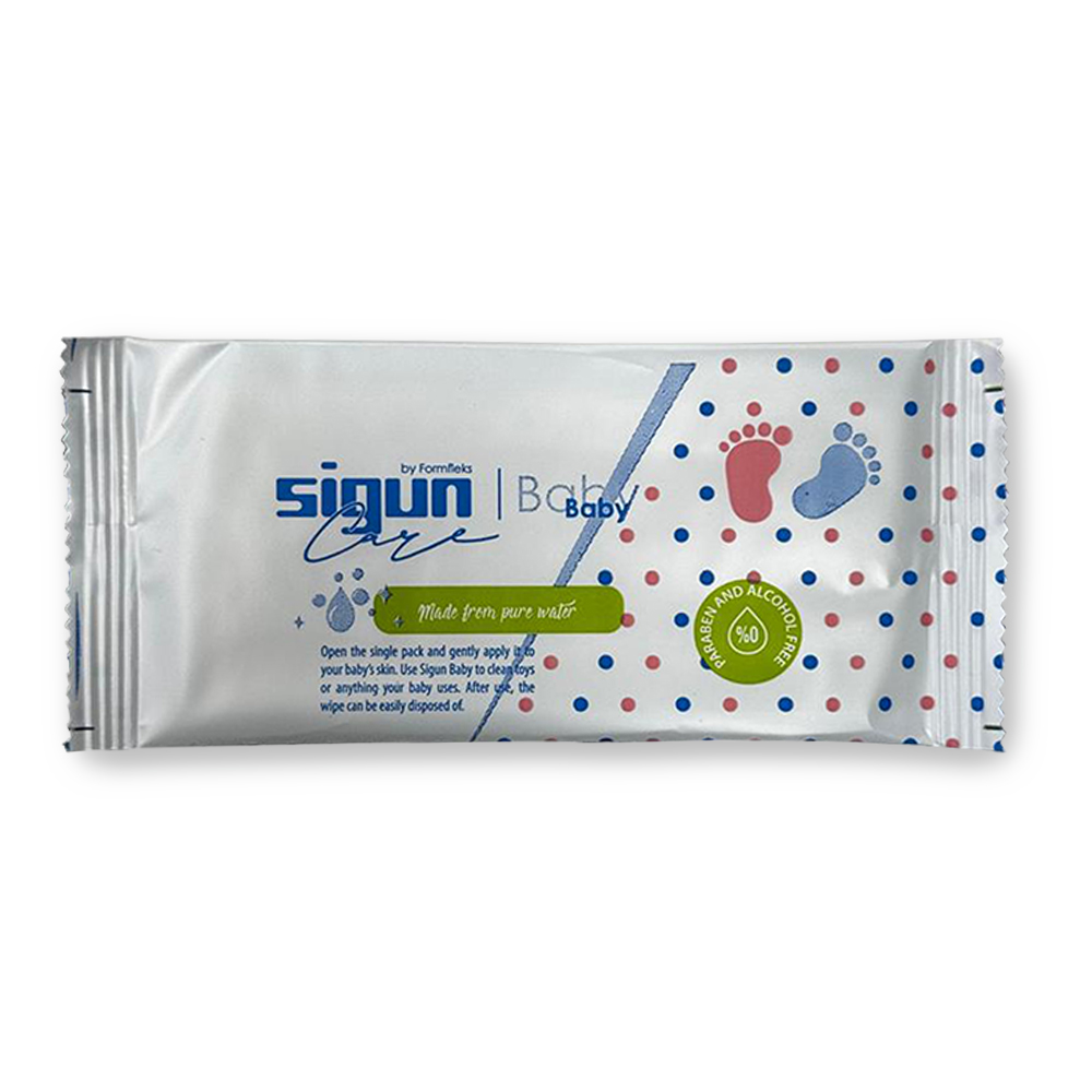 Sigun Baby - 50 Paket – Bebekler İçin Tek Kullanımlık Islak Havlu