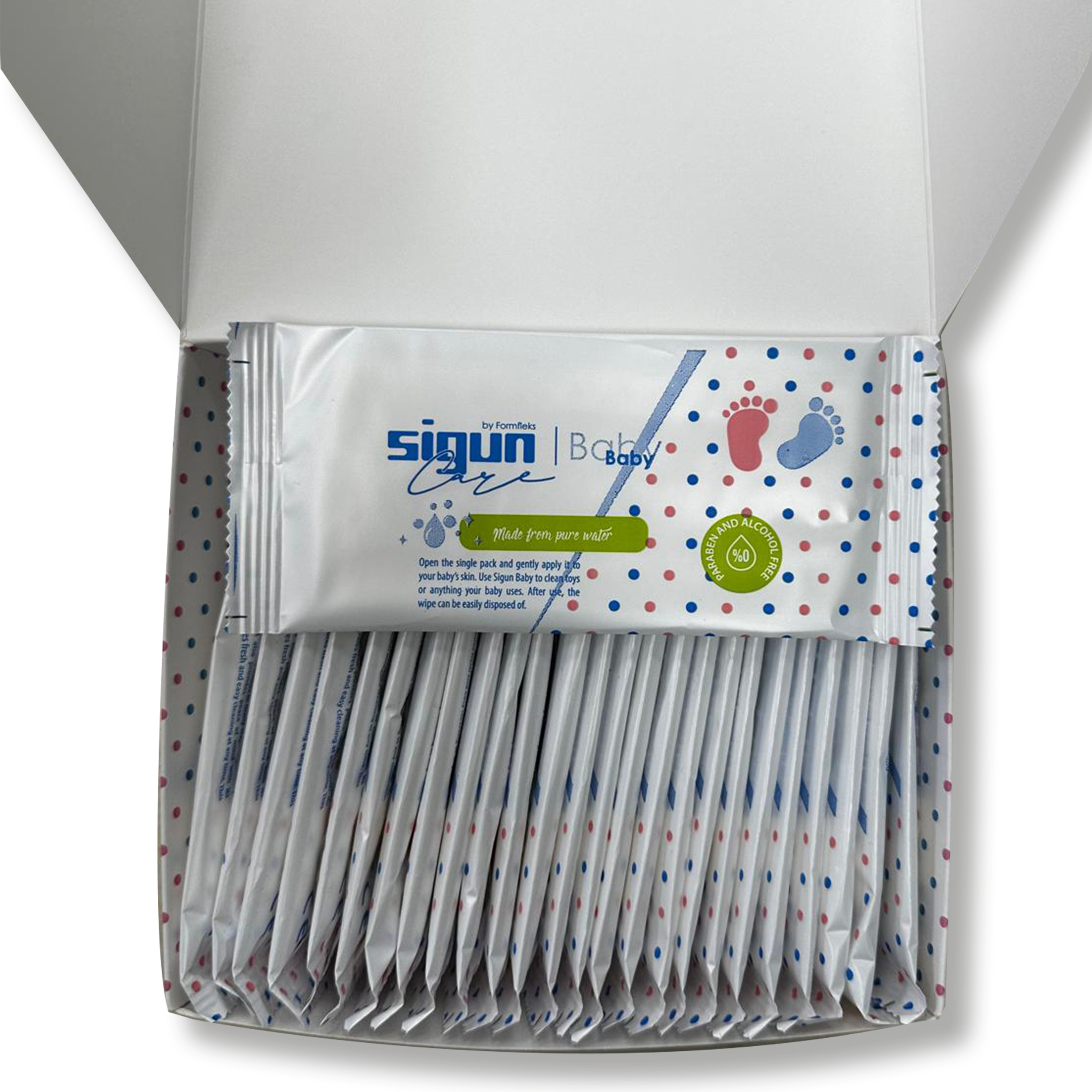 Sigun Baby - 50 Paket – Bebekler İçin Tek Kullanımlık Islak Havlu - Görsel 4